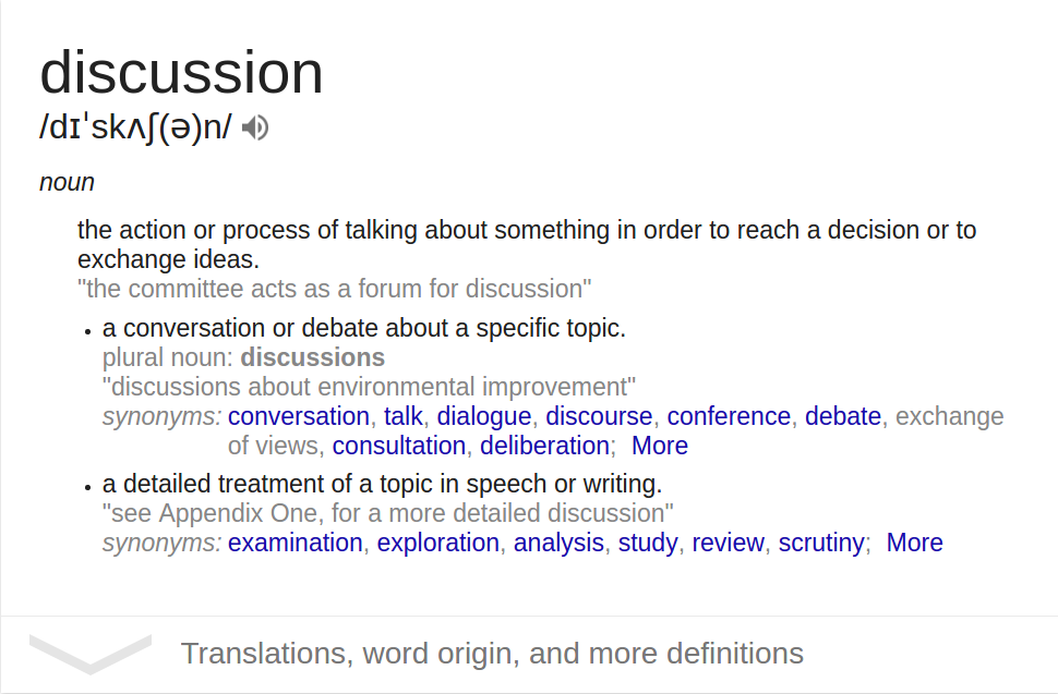 discussion