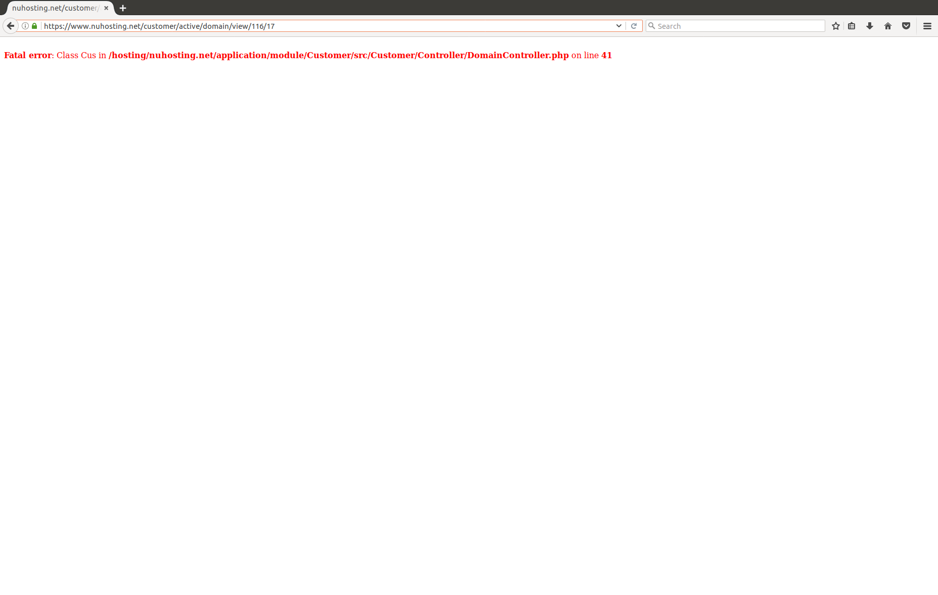 PHP Error